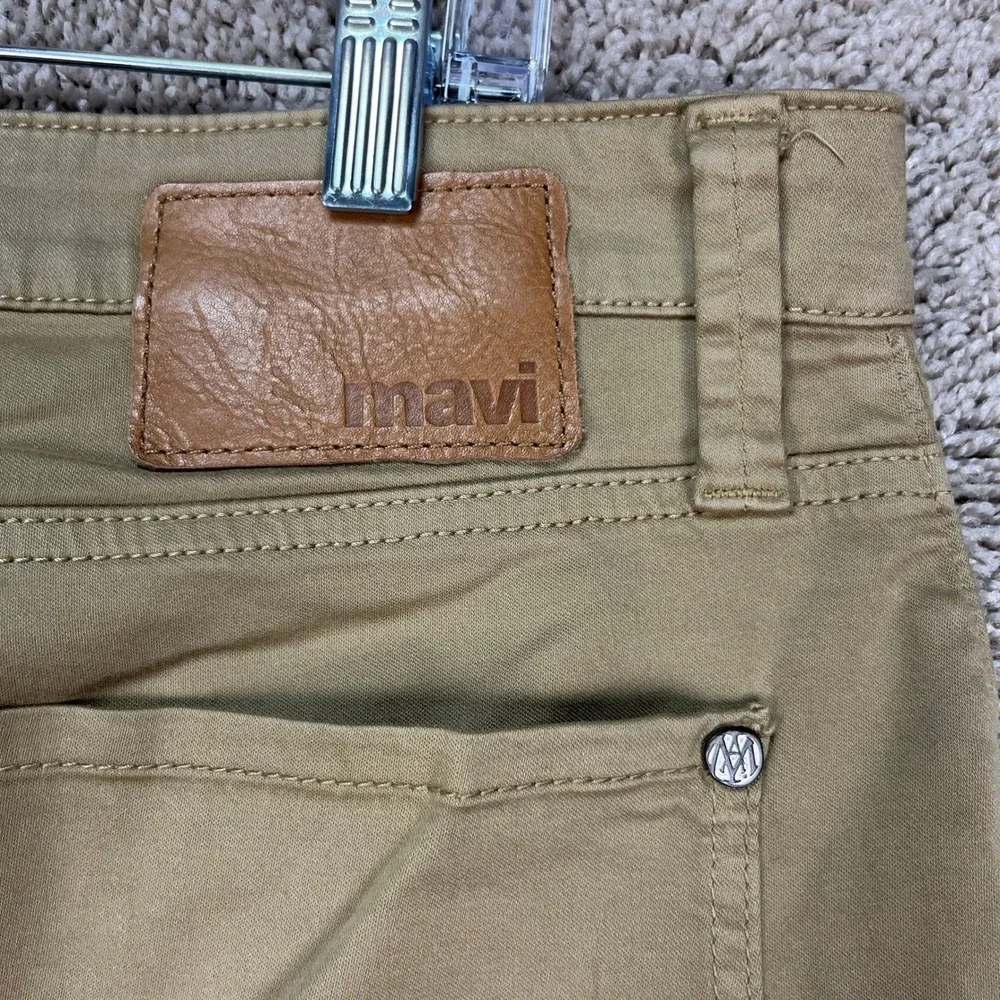 Mavi Mens Khaki Pants 34x32 Straight Leg Cotton Stretch Casual Everyday Wear EUC